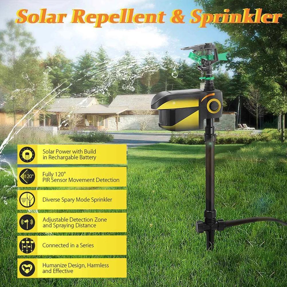 Motion Activated Deer Sprinkler – Solar Garden Defence