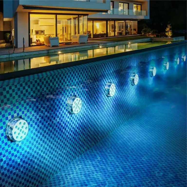 Submersible LED Pool Lights – 16 Colours with Remote