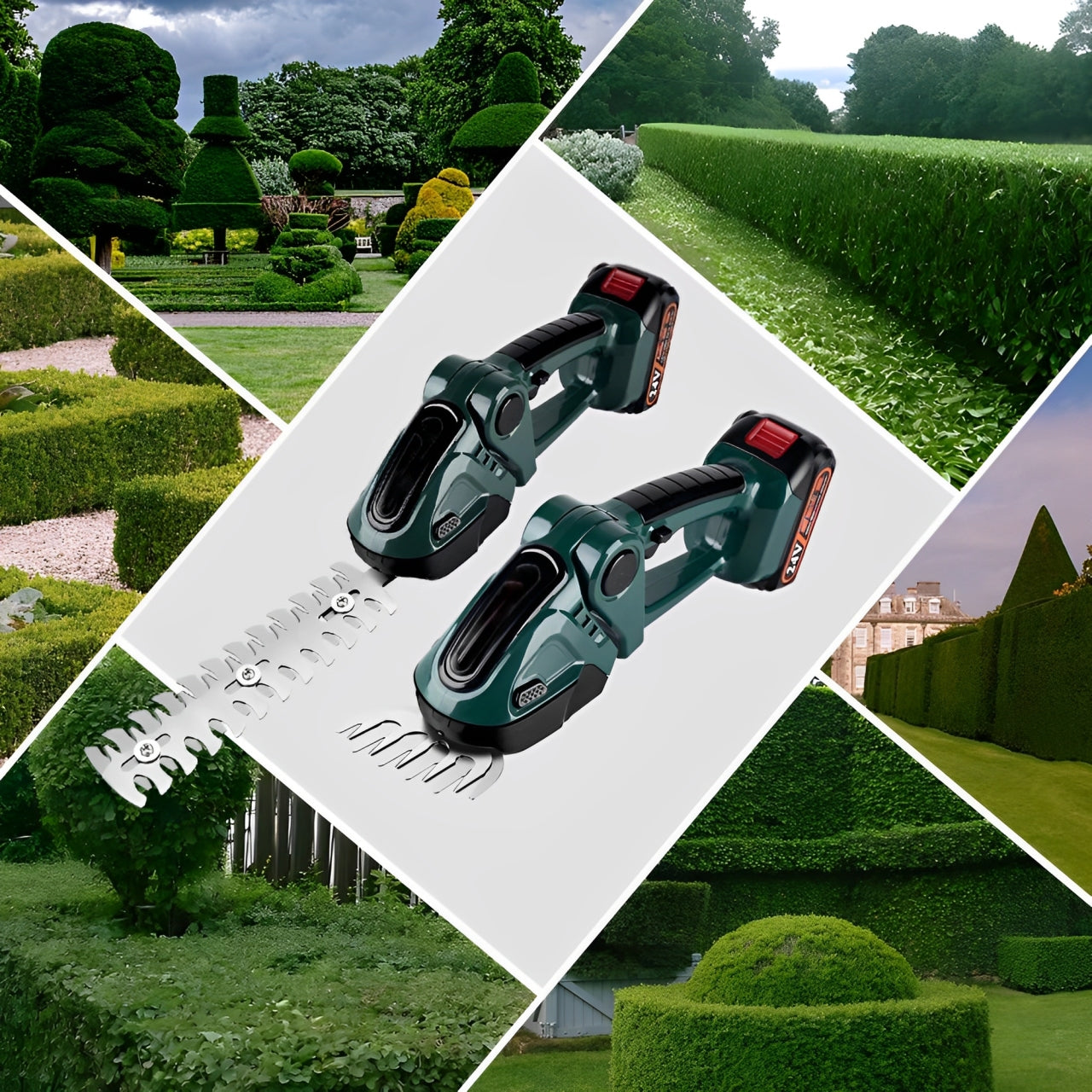 Cordless Hedge Trimmer – 2-in-1 24V Grass Shears