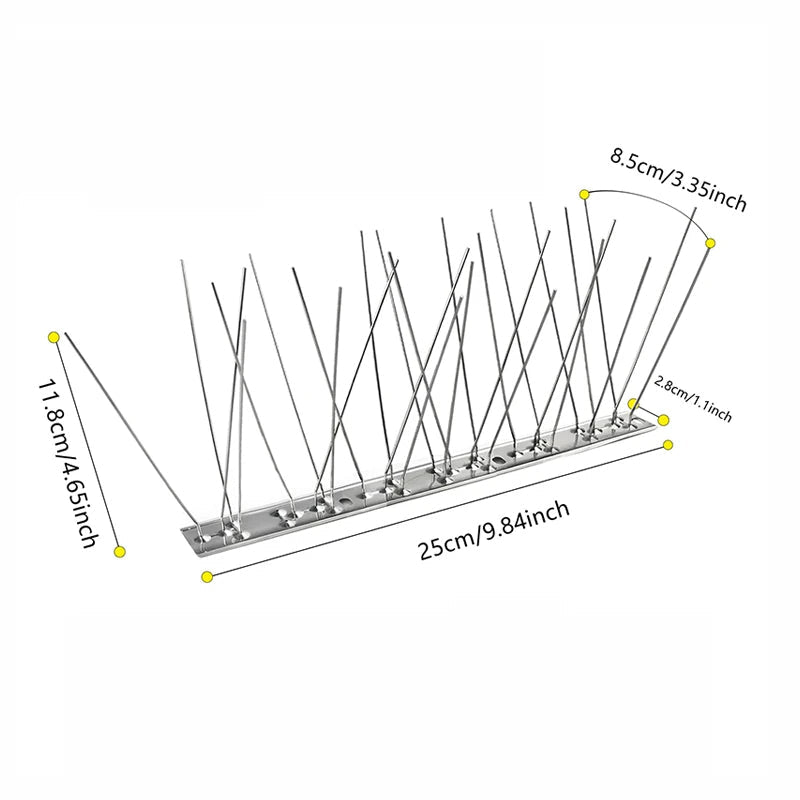 Stainless Steel Bird Spikes – Humane Pigeon Deterrent