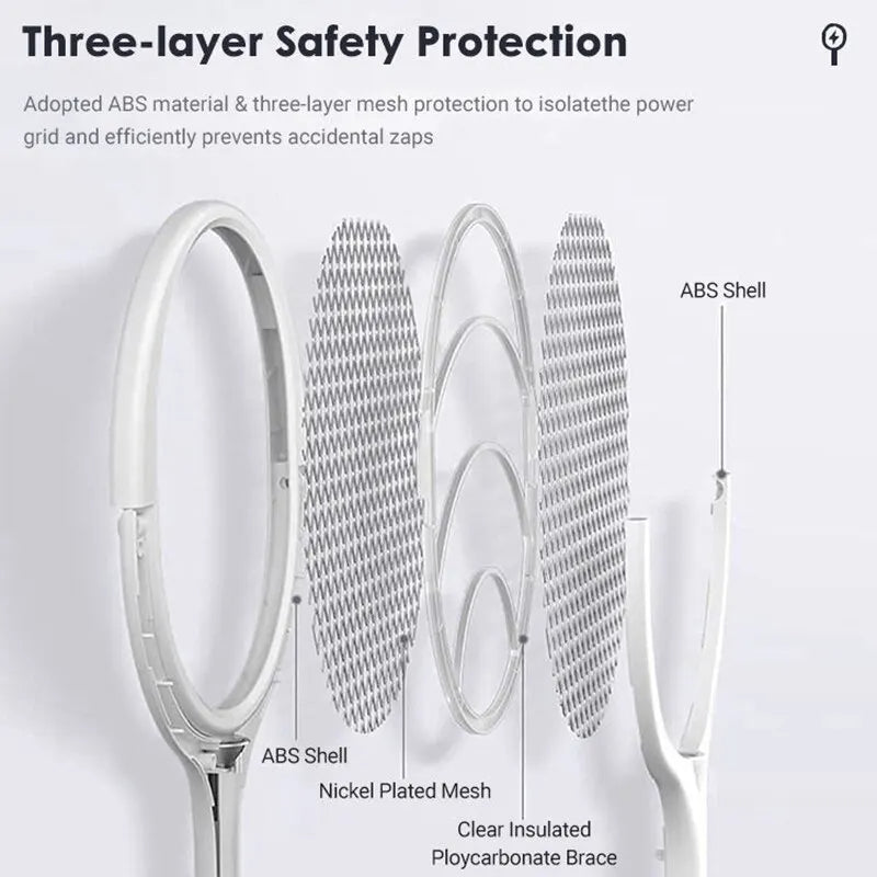 5-in-1 Rechargeable Bug Zapper Racket – Fly Swatter