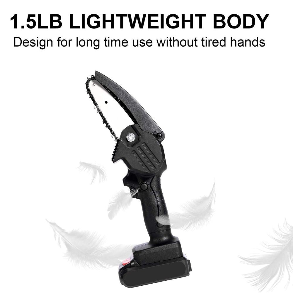 Cordless Mini Chainsaw 24V – Handheld Pruning Saw