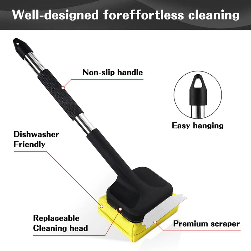 Steam Grill Cleaning Brush with Scraper – Bristle Free
