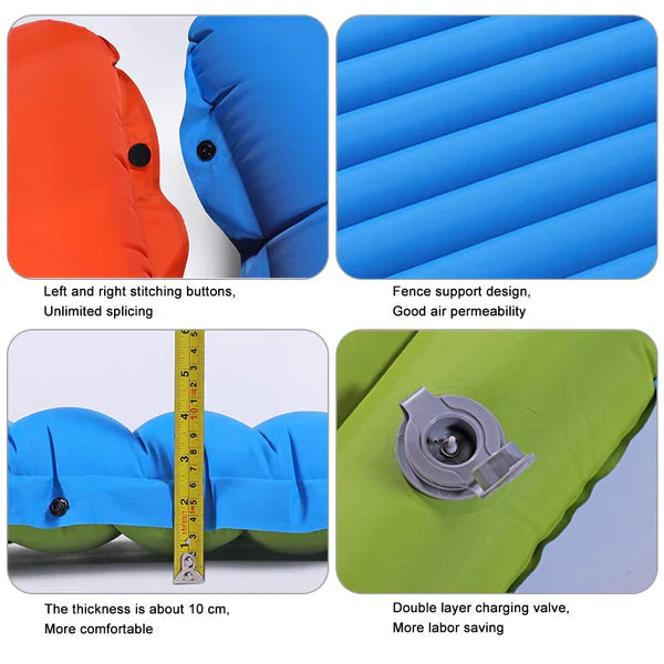 Camping Air Mattress with Foot Pump – Inflatable Bed