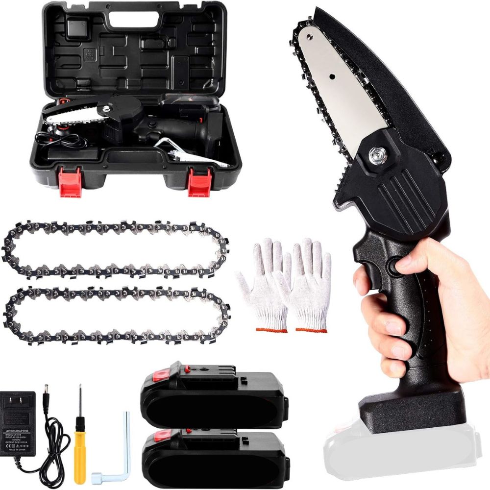Cordless Mini Chainsaw 24V – Handheld Pruning Saw