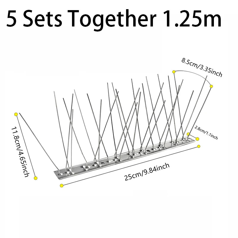 Stainless Steel Bird Spikes – Humane Pigeon Deterrent