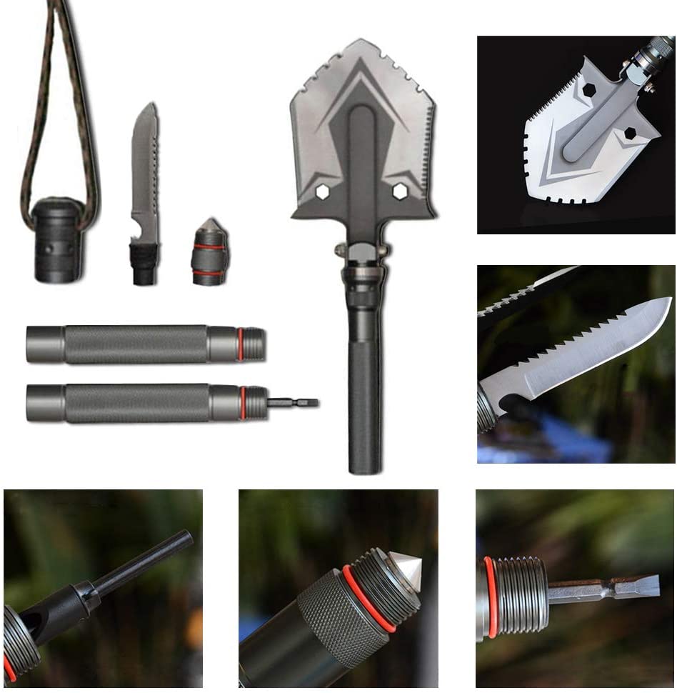 Multi-Function Survival Shovel – Camping Folding Tool