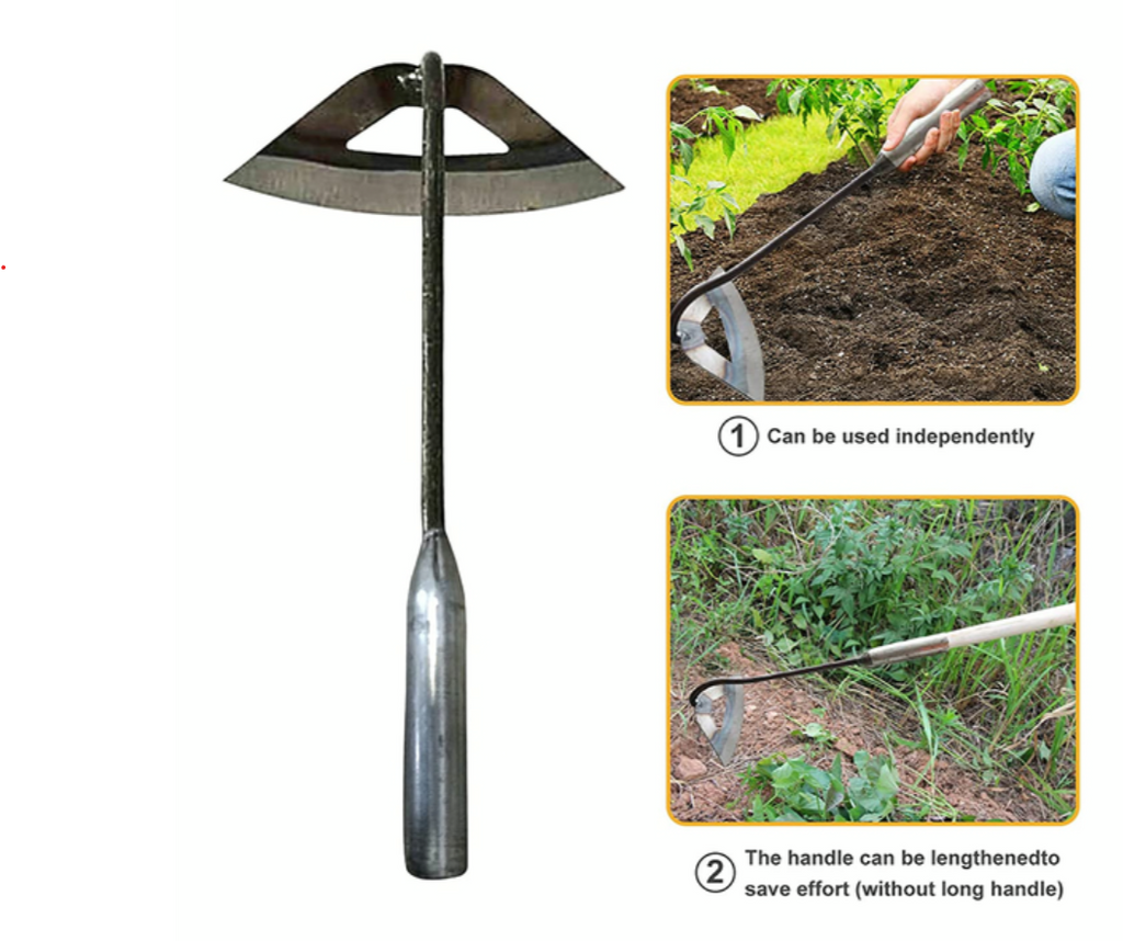 All Steel Hollow Hoe – Garden Weeding & Planting Tool