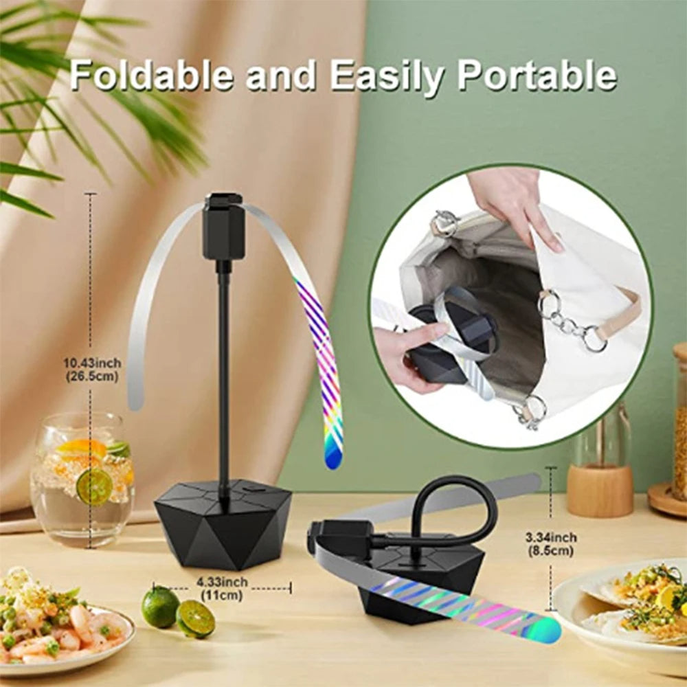 Outdoor Fly Repellent Fan – Rechargeable BBQ Fly Fan