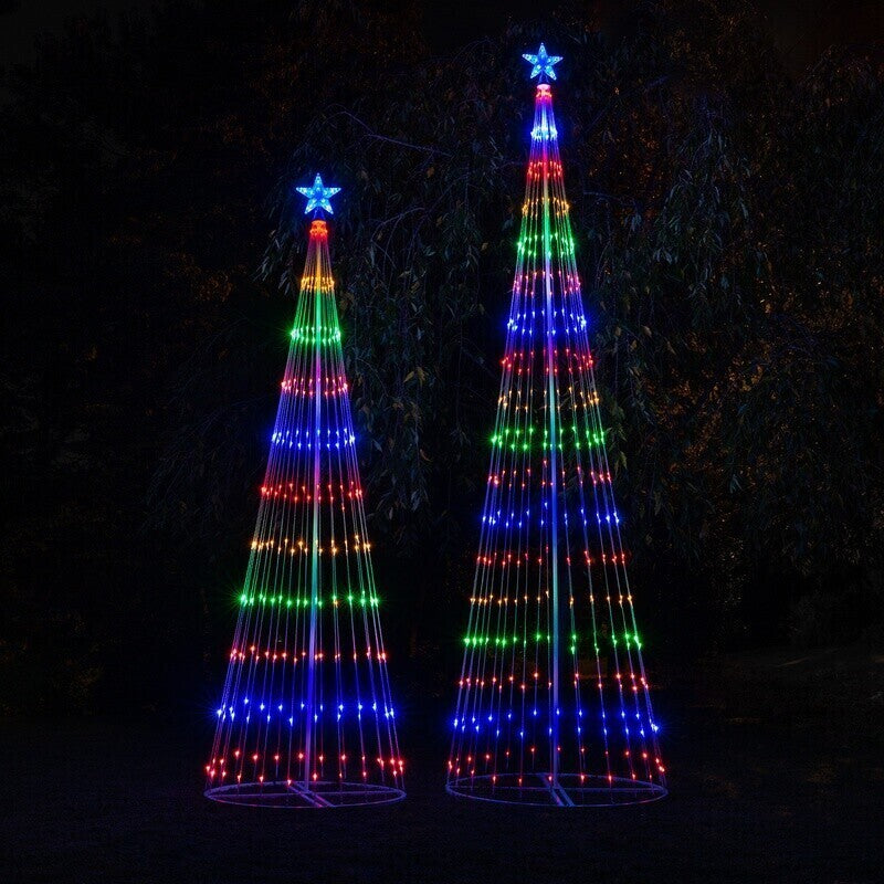 Outdoor LED Christmas Tree Lightshow – 150 LED, 6.5ft