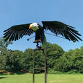 Metal Eagle Garden Wind Spinner – Kinetic Bird Stake