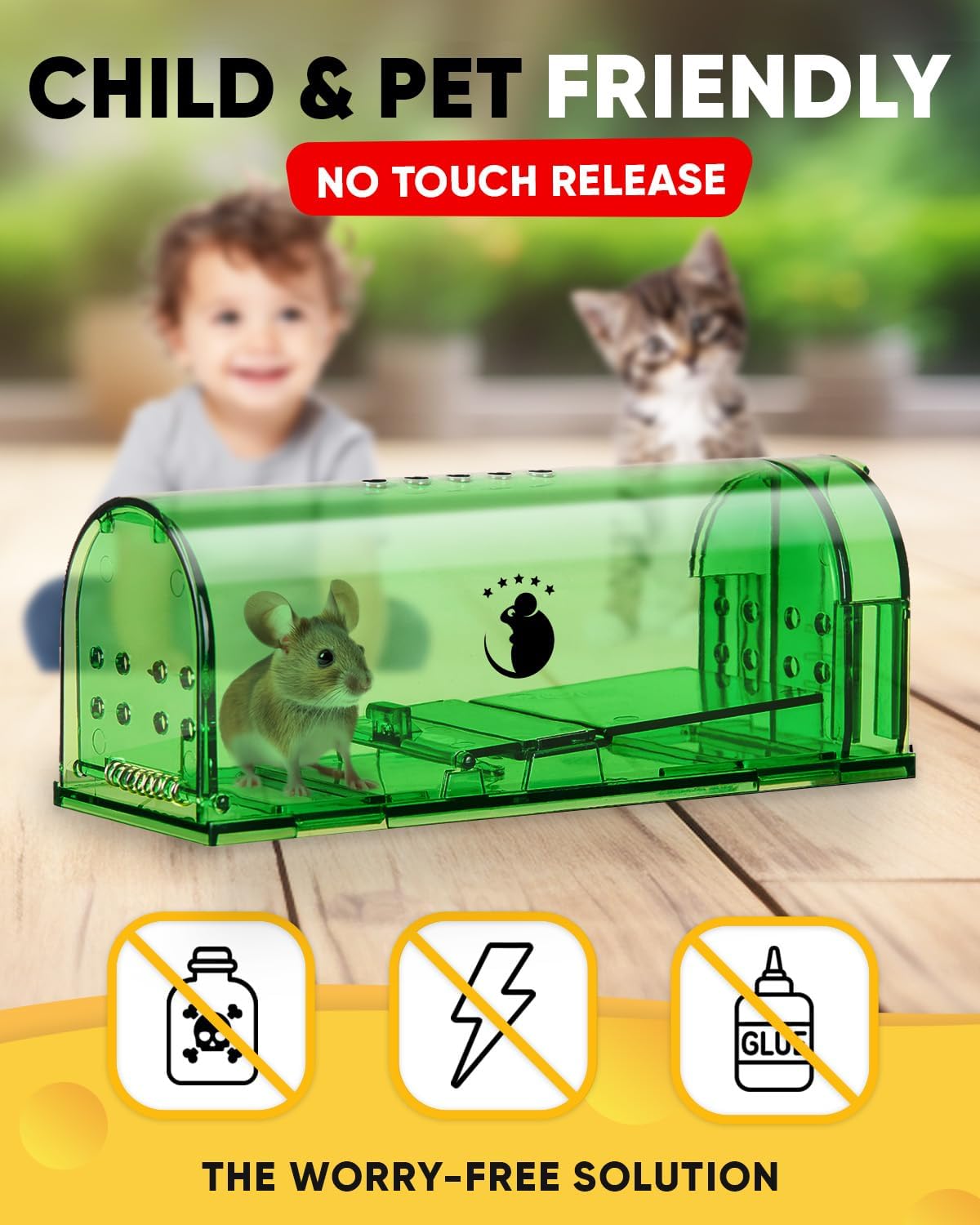 Humane Mouse Trap 4 Pack – Catch and Release, No Kill