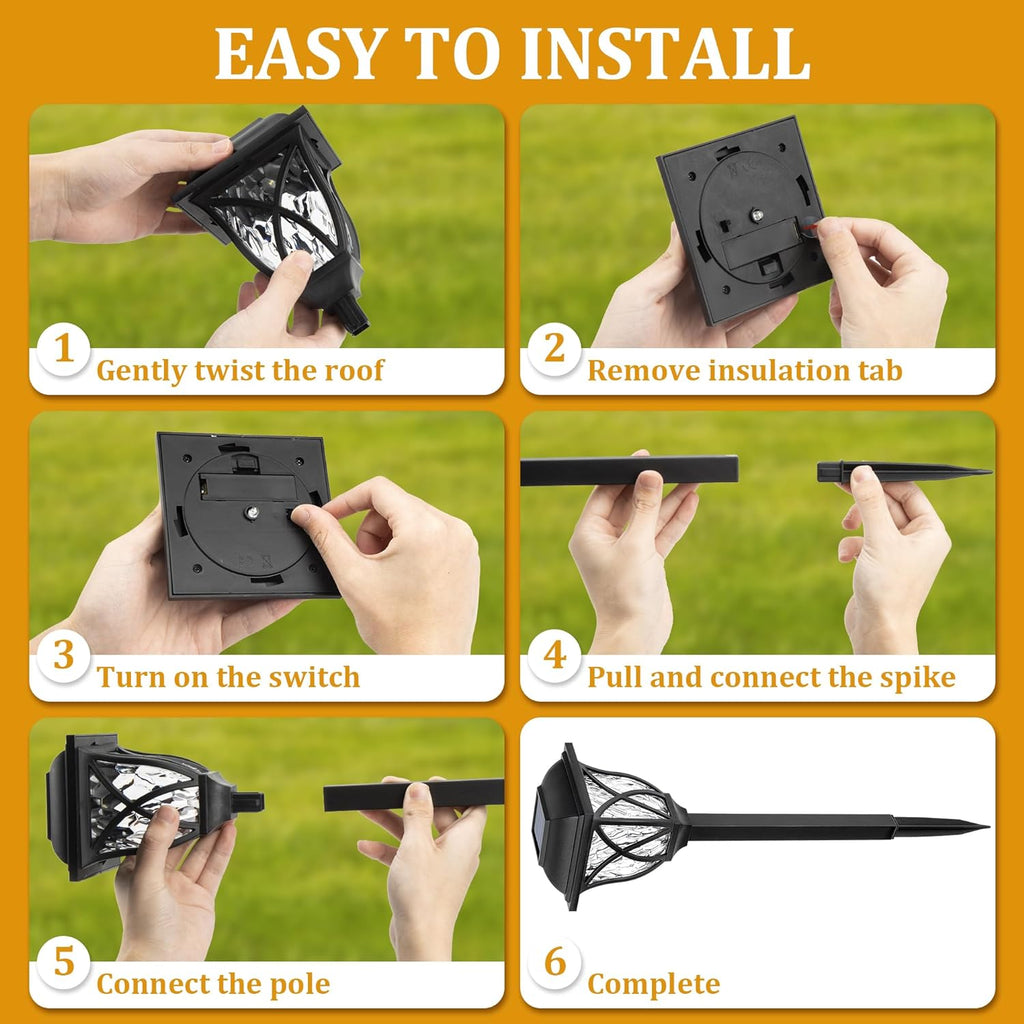 Solar Pathway Lights 6 Pack – LED Garden Path Lights