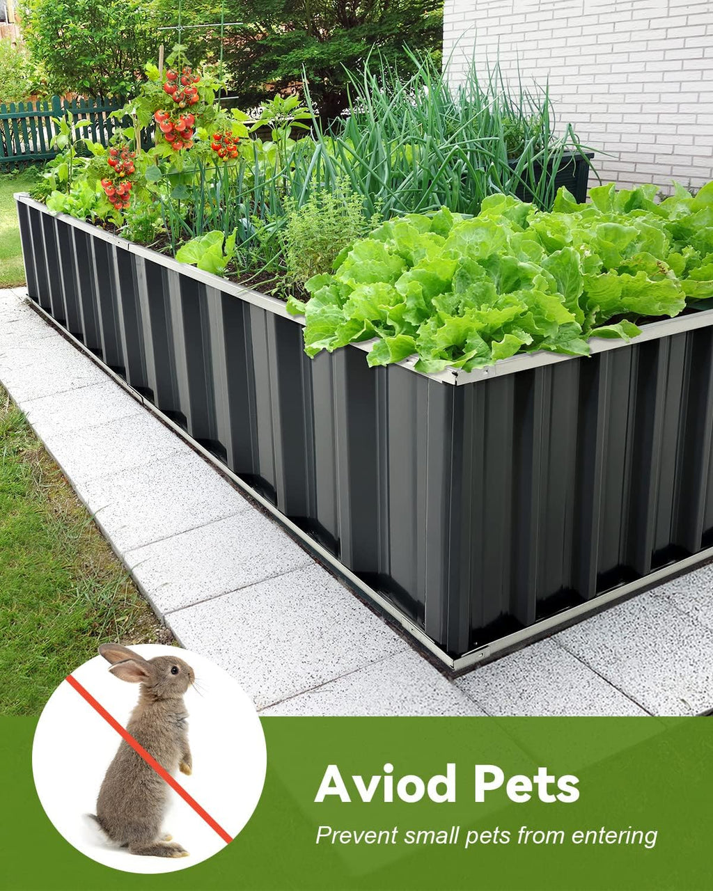 Raised Garden Bed – Outdoor Vegetable & Flower Planter