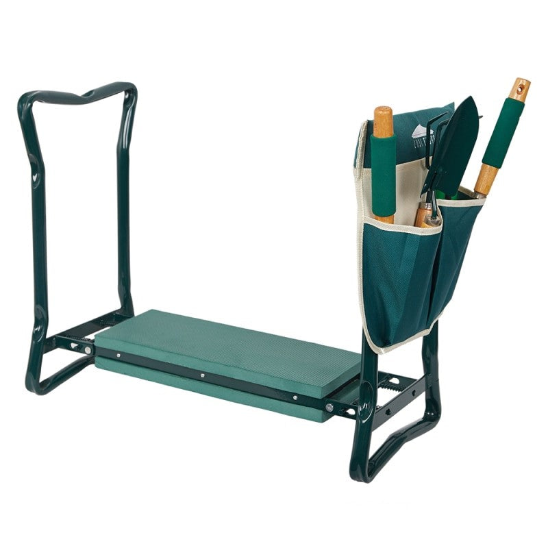Garden Kneeler and Seat – Folding Stool with Tool Pouch