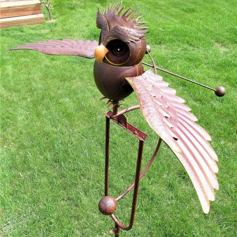 Metal Eagle Garden Wind Spinner – Kinetic Bird Stake