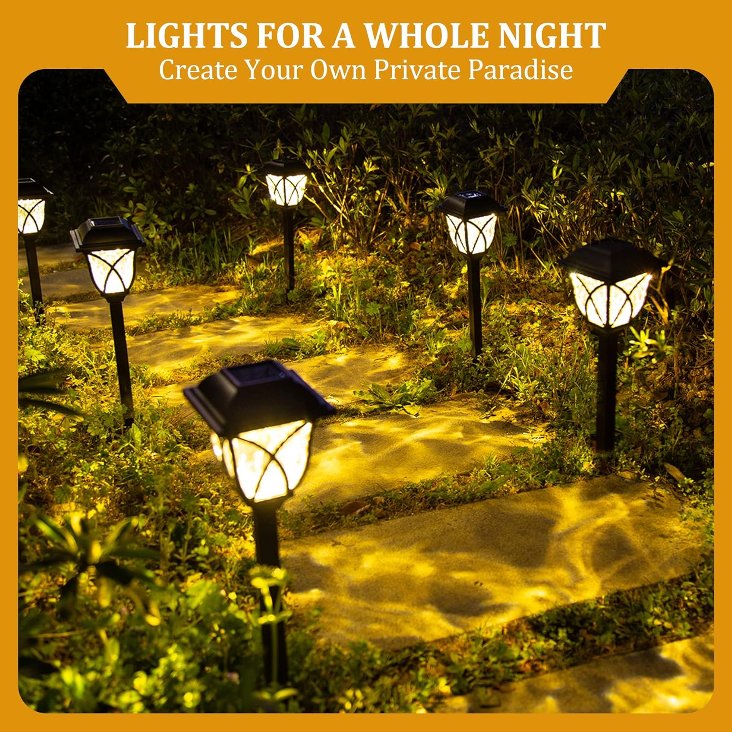 Solar Pathway Lights 6 Pack – LED Garden Path Lights