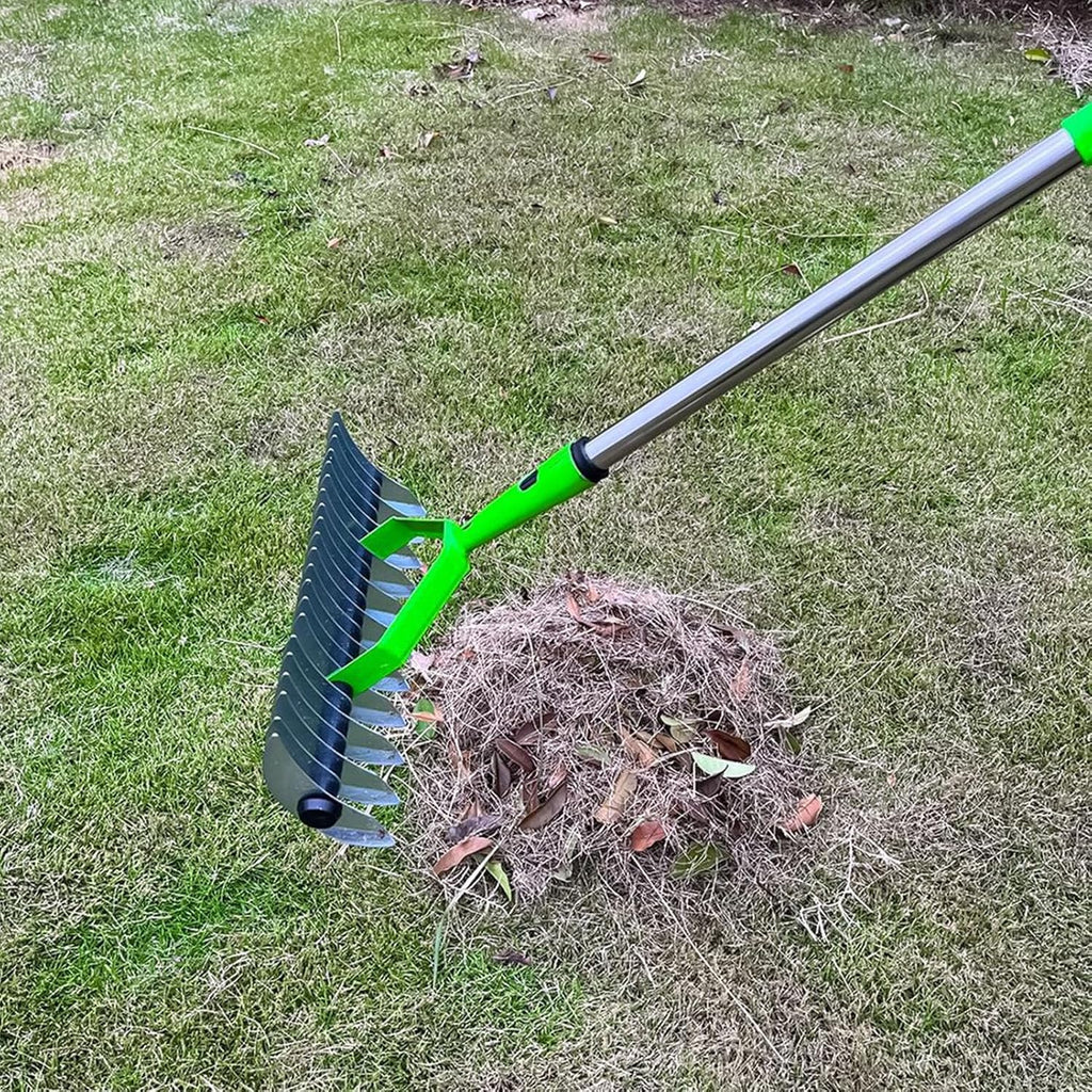 Long Reach Thatch Rake – Lawn Dethatching Tool