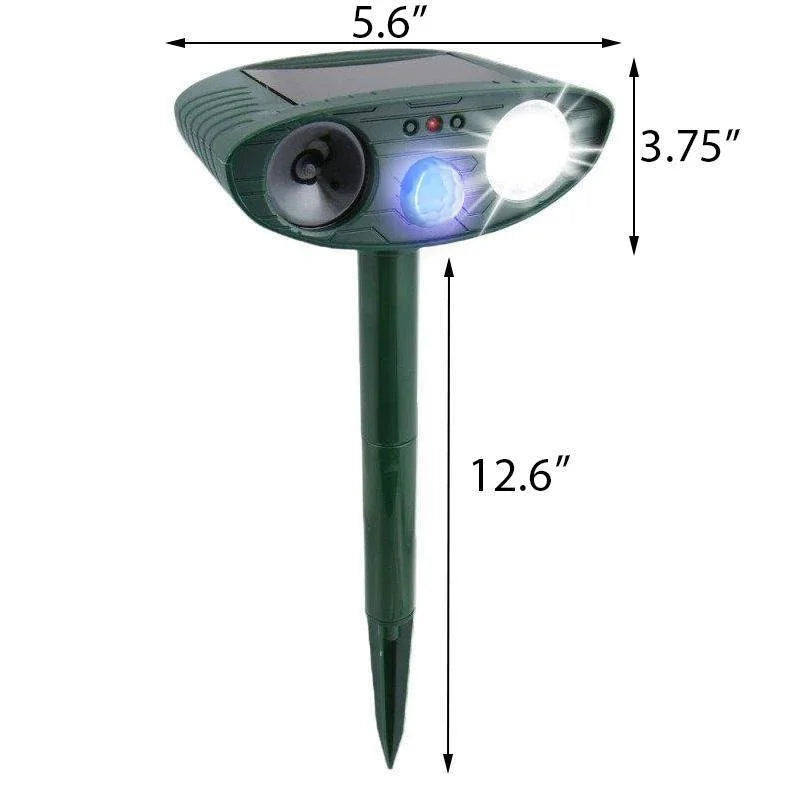 Ultrasonic Squirrel & Rodent Repeller – Solar Powered