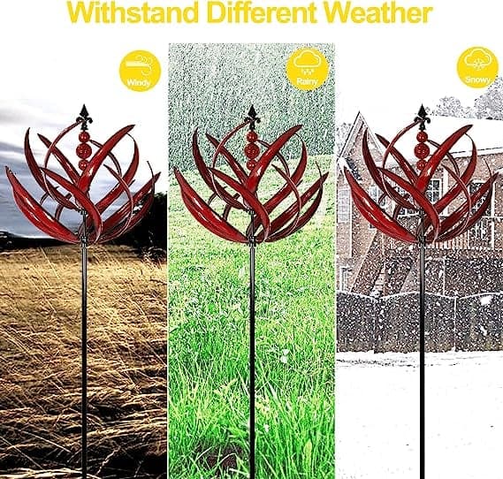Metal Wind Spinner for Garden & Porch – Easy Install