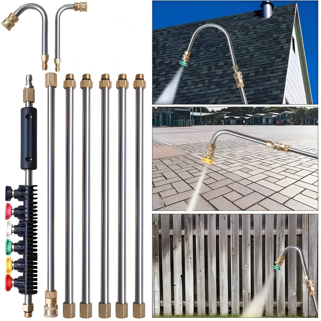 Telescopic Pressure Washer Wand 4000 PSI – Gutter Kit