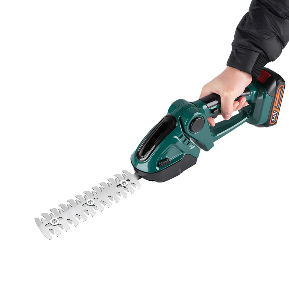 Cordless Hedge Trimmer – 2-in-1 24V Grass Shears