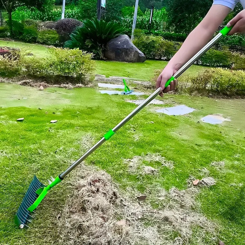 Long Reach Thatch Rake – Lawn Dethatching Tool