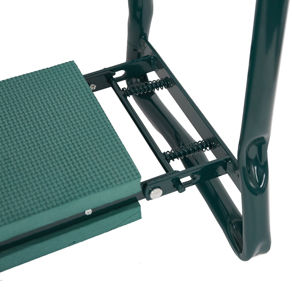 Garden Kneeler and Seat – Folding Stool with Tool Pouch