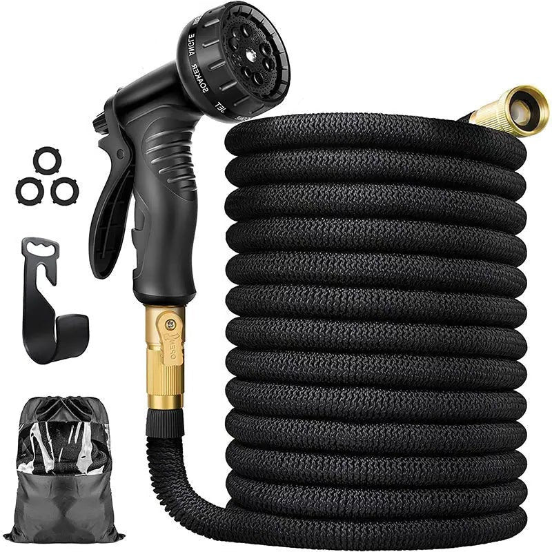 Expandable Garden Hose 100ft – 8 Spray Modes, No Kink