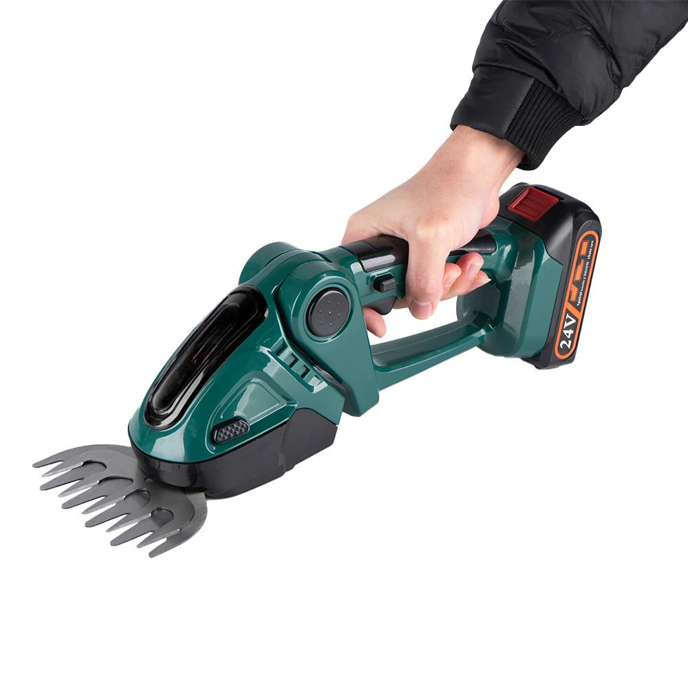 Cordless Hedge Trimmer – 2-in-1 24V Grass Shears