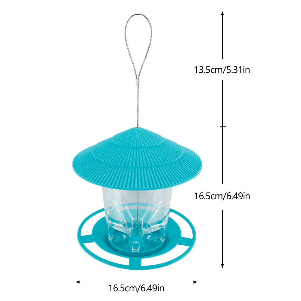 Hanging Bird Feeder – Automatic Gravity Seed Dispenser
