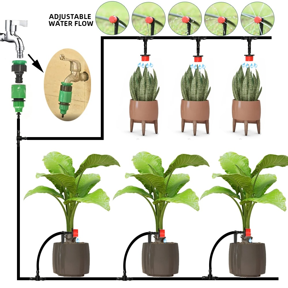 Drip Irrigation Kit with Automatic Timer