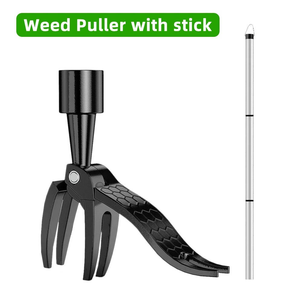 Stand Up Weed Puller – Long Handle Root Remover Tool