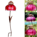Flower Bird Feeder on Stake – Squirrel Proof Metal