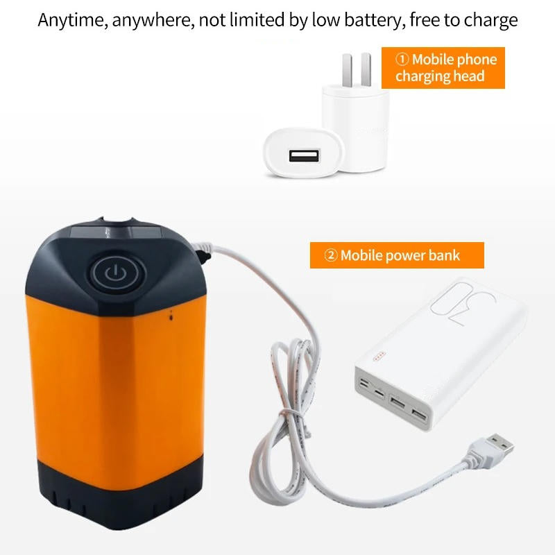 Portable Camping Shower – Rechargeable 4800mAh Pump