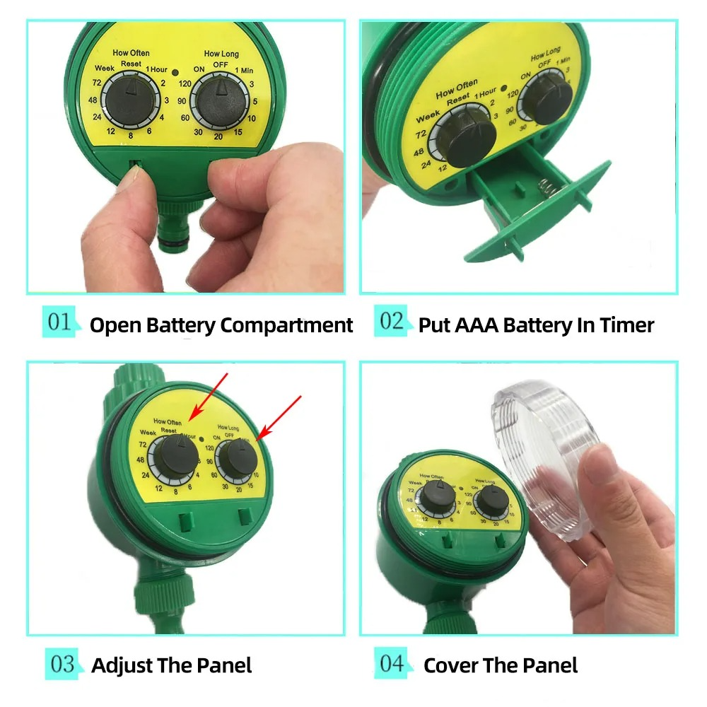 Drip Irrigation Kit with Automatic Timer