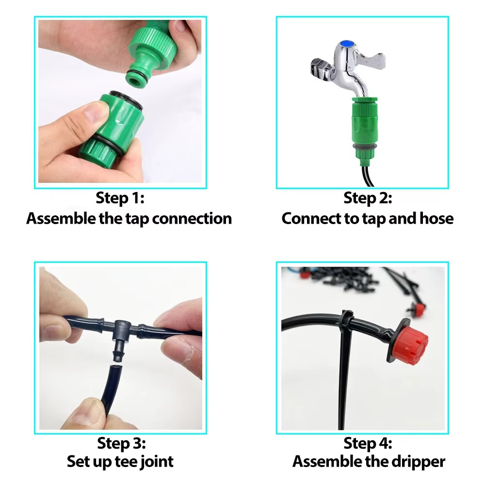 Drip Irrigation Kit with Automatic Timer