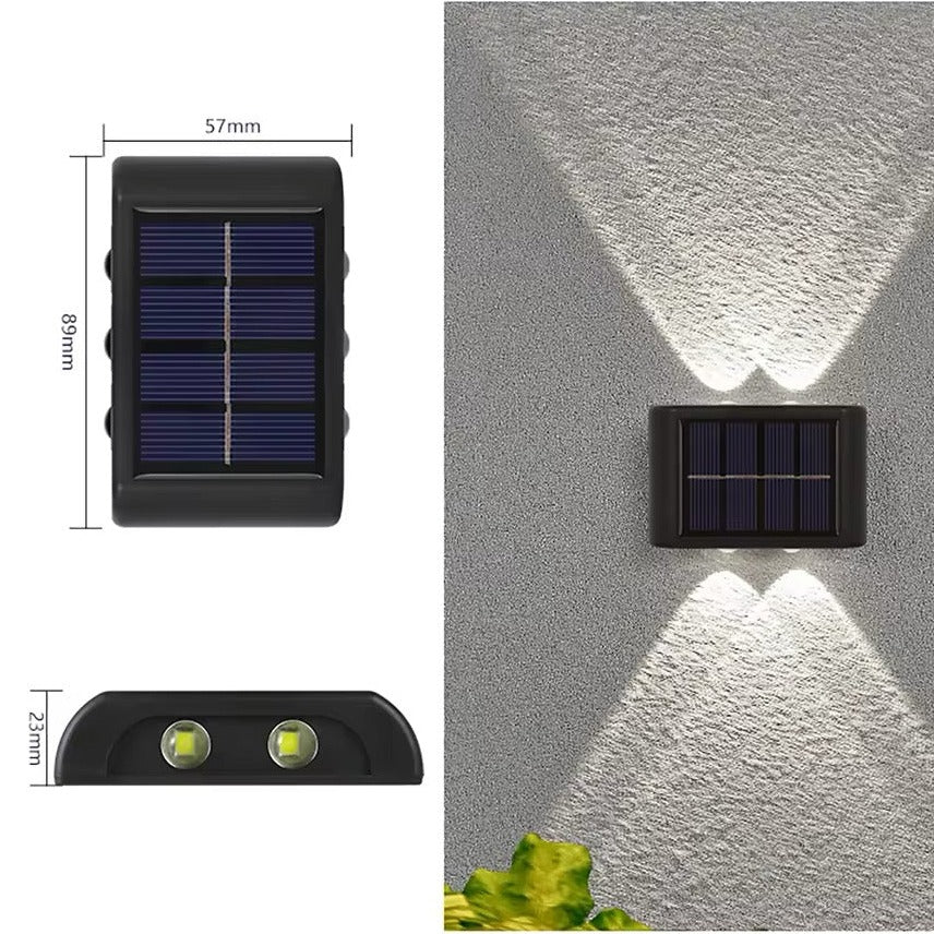 Solar LED Outdoor Wall Light – Weatherproof Garden Lamp