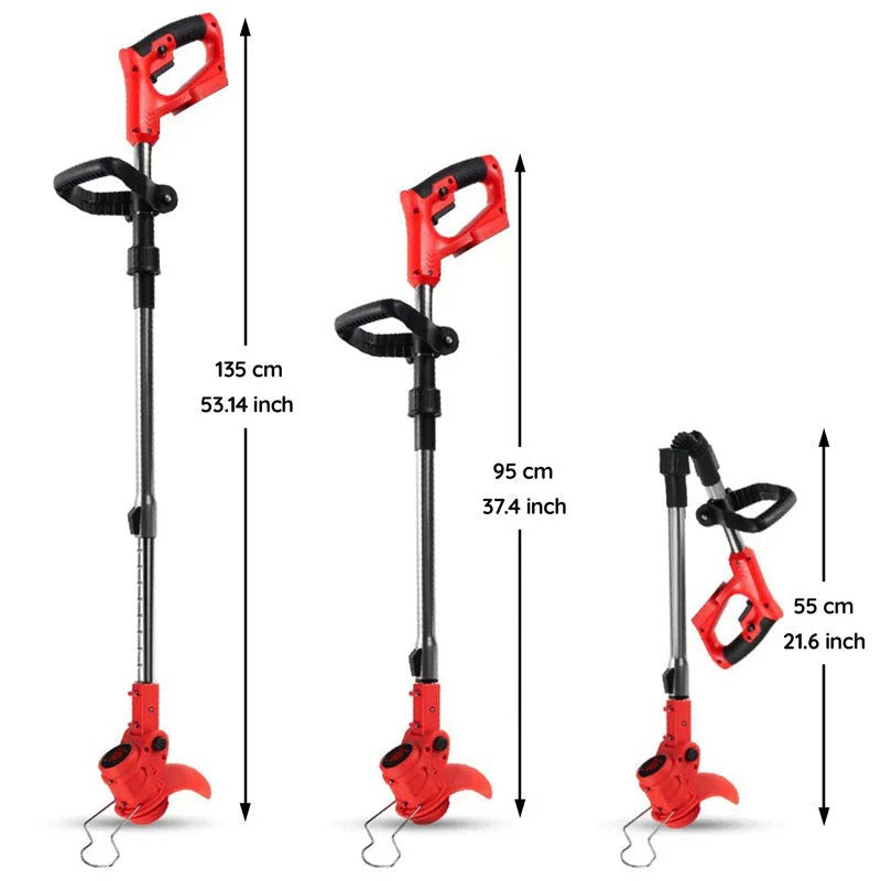 Cordless Grass Trimmer 24V – Telescopic Electric Strimmer