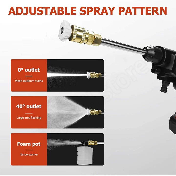 Cordless Pressure Washer with 2 Batteries – Portable