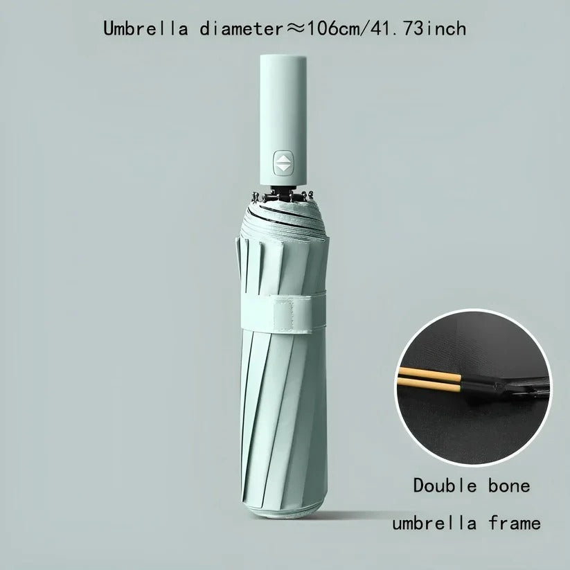 Windproof Folding Umbrella with UV Canopy – Compact