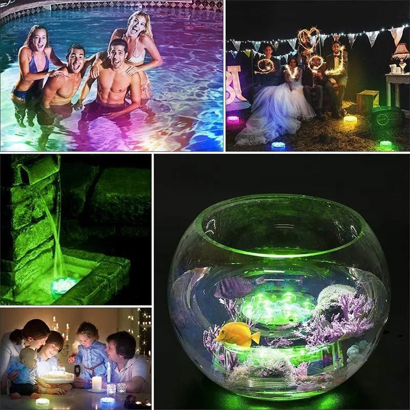 Submersible LED Pool Lights – 16 Colours with Remote