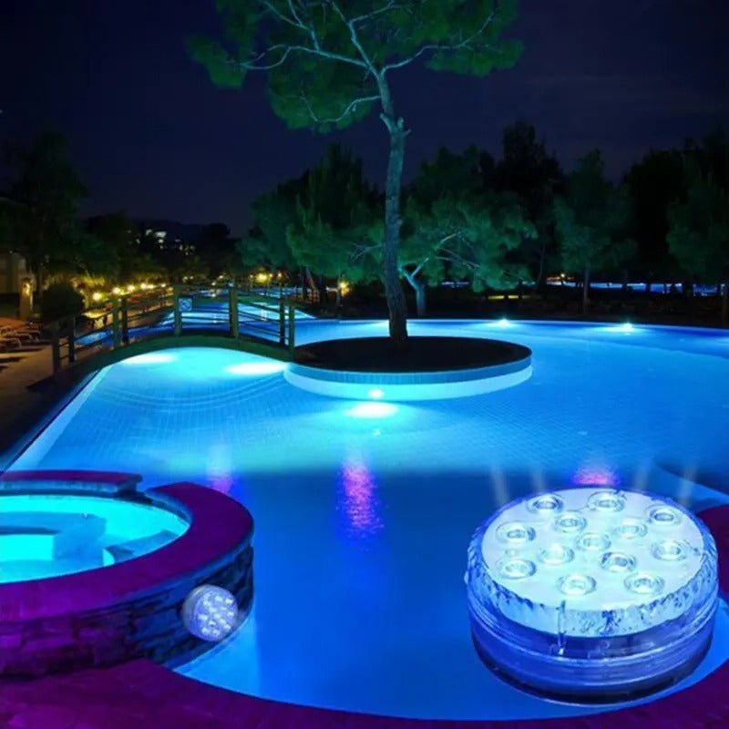 Submersible LED Pool Lights – 16 Colours with Remote