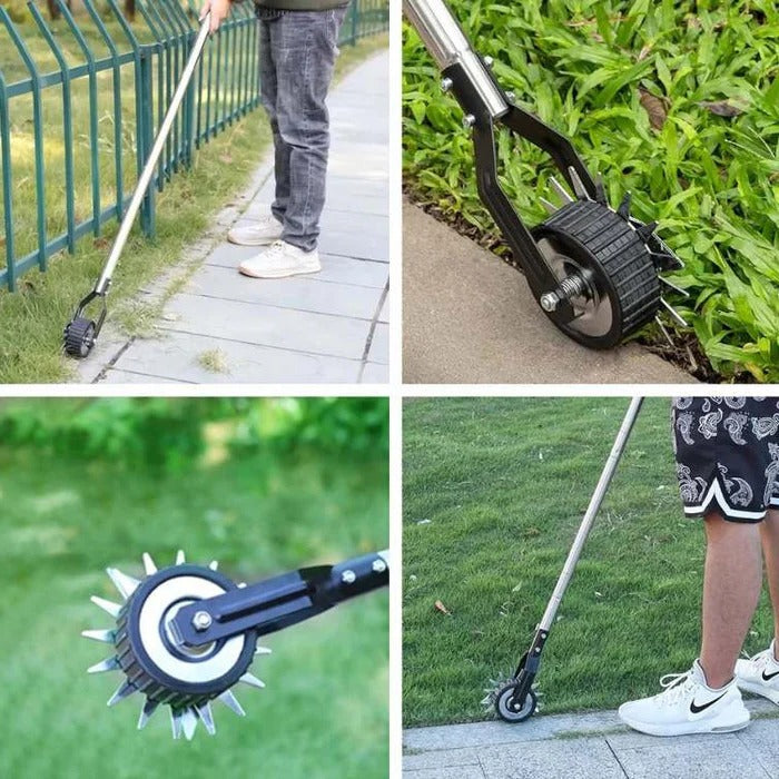 Manual Lawn Edger with Rolling Base – Adjustable Handle