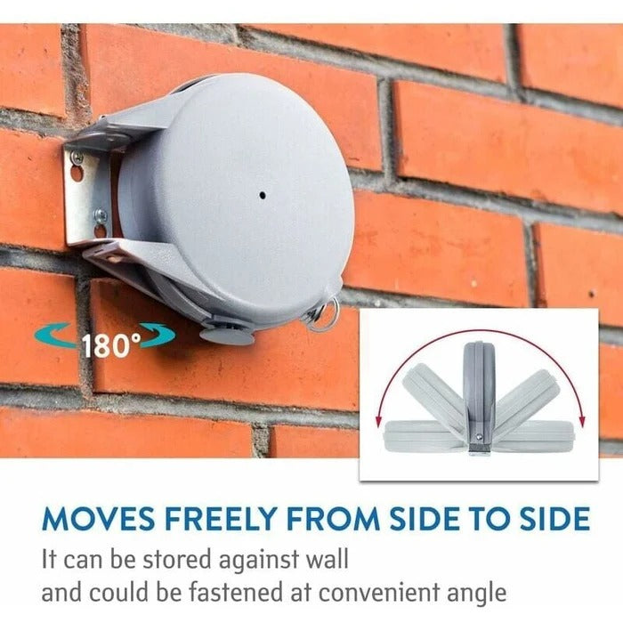 Retractable Washing Line – 12m Wall Mounted Clothesline