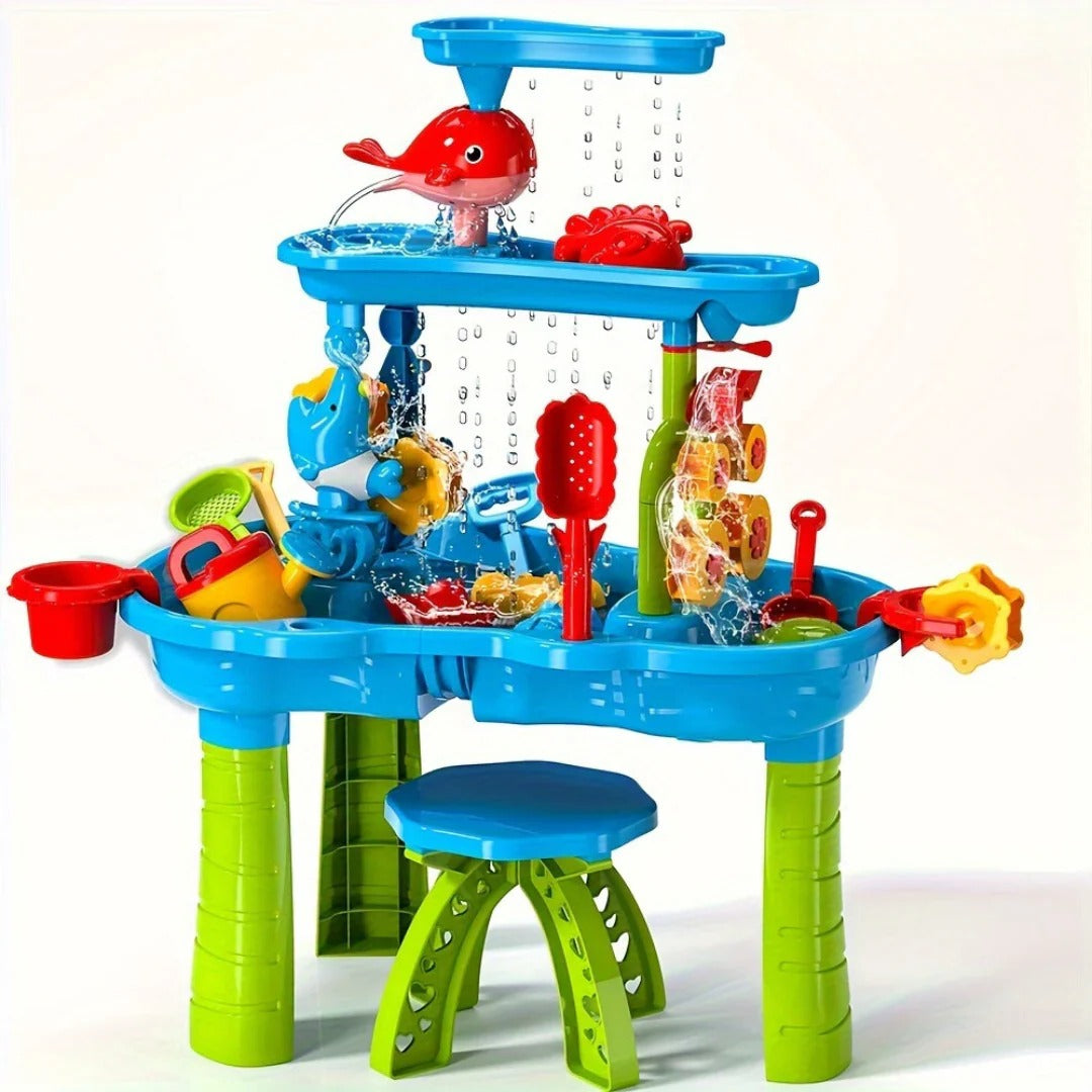 Kids Sand and Water Table – 3-in-1 Outdoor Play Set