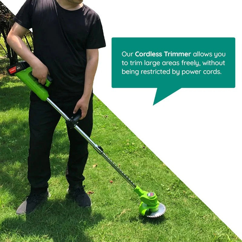 Cordless Grass Trimmer 24V – Telescopic Electric Strimmer