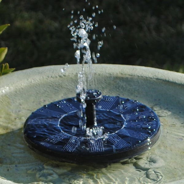 Solar Water Fountain – Birdbath Pump, 4 Spray Styles