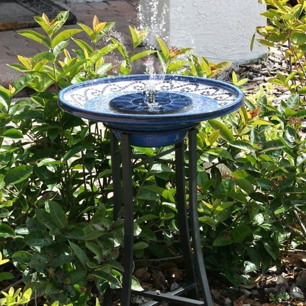 Solar Water Fountain – Birdbath Pump, 4 Spray Styles