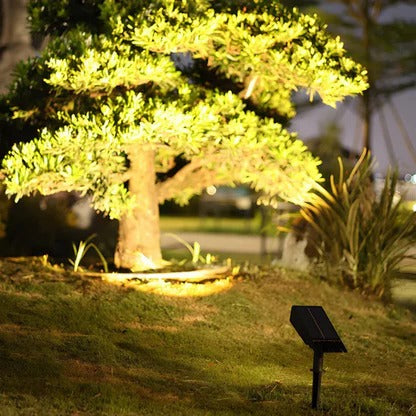 Solar Spot Light with Zoom Lens – RGB & Warm White LED